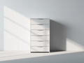 Cómodas de madera 70x40x115 cm - blanco - diseño moderno con cajones para dormitorio
