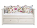 Sofás cama de madera 205x95x90 cm - blanco - diseño clásico con cajones para salón