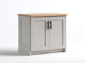 Aparadores de madera 100x42x88 cm - gris-marrón claro - diseño moderno para comedor