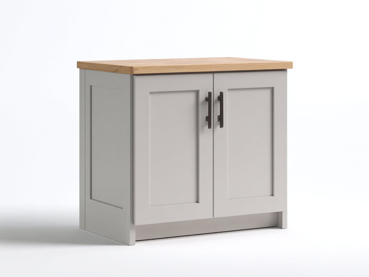 Aparadores de madera 100x42x88 cm - gris-marrón claro - diseño moderno para comedor
